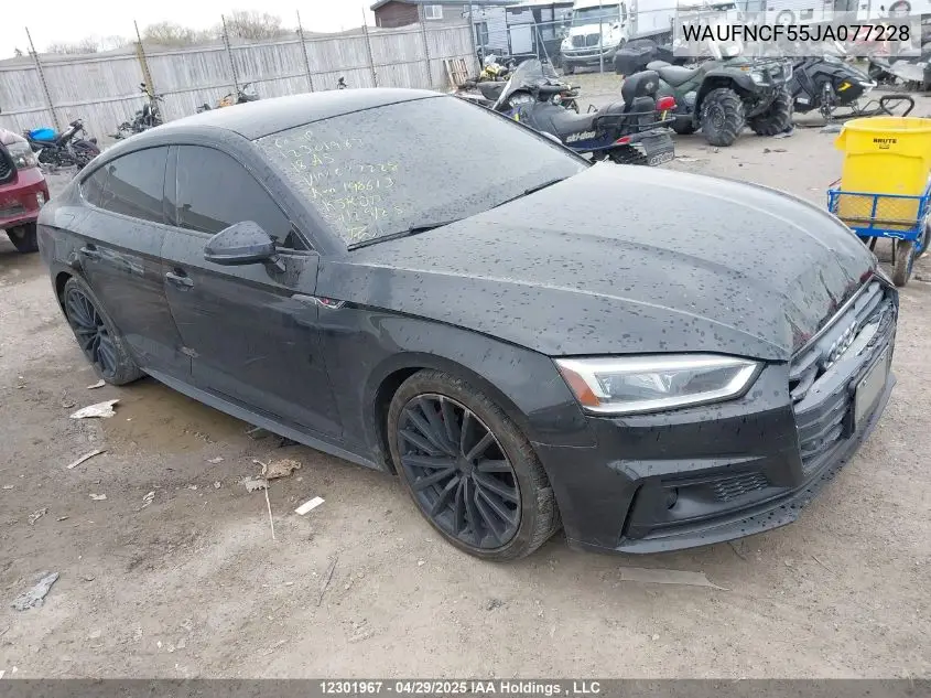 2018 Audi A5 2.0T Technik VIN: WAUFNCF55JA077228 Lot: 12301967