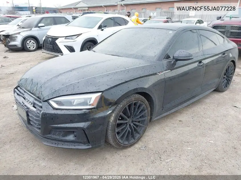 2018 Audi A5 2.0T Technik VIN: WAUFNCF55JA077228 Lot: 12301967
