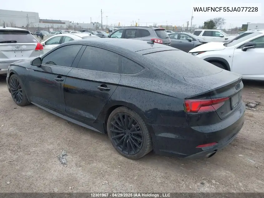 2018 Audi A5 2.0T Technik VIN: WAUFNCF55JA077228 Lot: 12301967