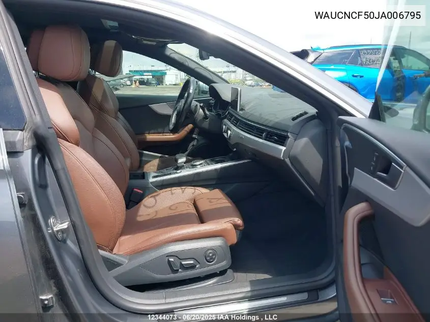 2018 Audi A5 2.0T Technik VIN: WAUCNCF50JA006795 Lot: 12344073