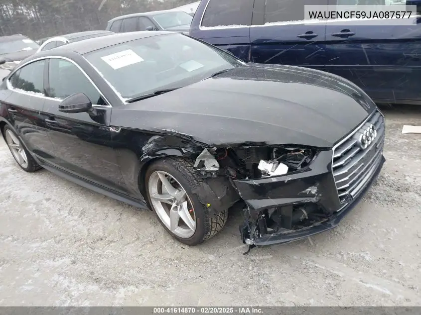 2018 Audi A5 2.0T Premium VIN: WAUENCF59JA087577 Lot: 41614870