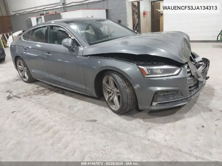2018 Audi A5 2.0T Premium VIN: WAUENCF53JA134313 Lot: 41687672