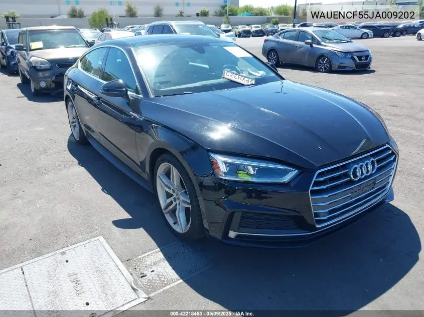 2018 Audi A5 2.0T Premium VIN: WAUENCF55JA009202 Lot: 42218463