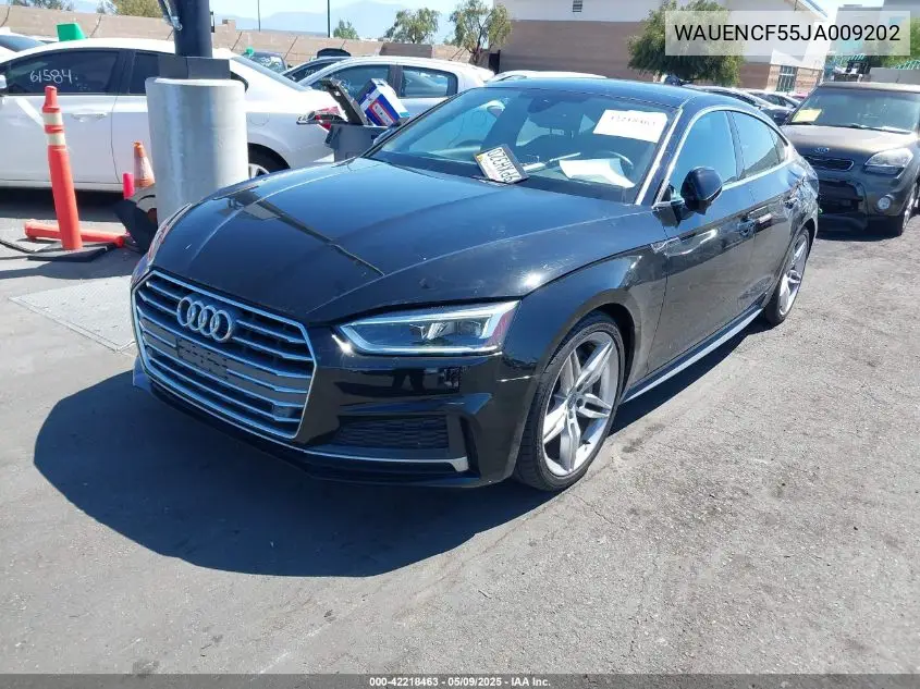 2018 Audi A5 2.0T Premium VIN: WAUENCF55JA009202 Lot: 42218463