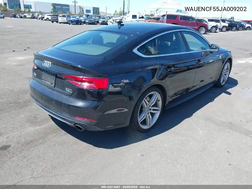 2018 Audi A5 2.0T Premium VIN: WAUENCF55JA009202 Lot: 42218463