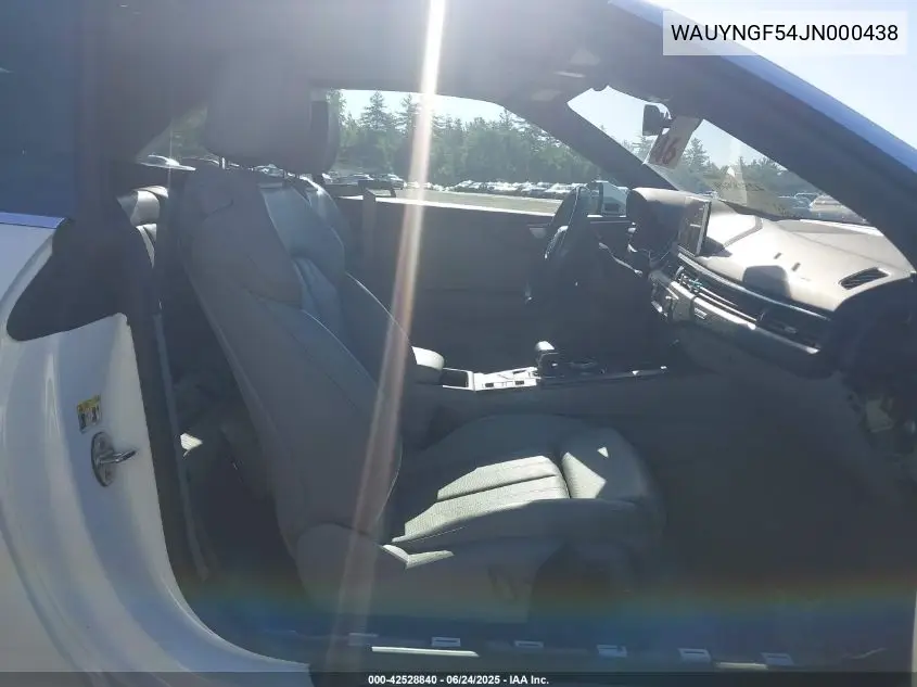 2018 Audi A5 2.0T Premium VIN: WAUYNGF54JN000438 Lot: 42528840