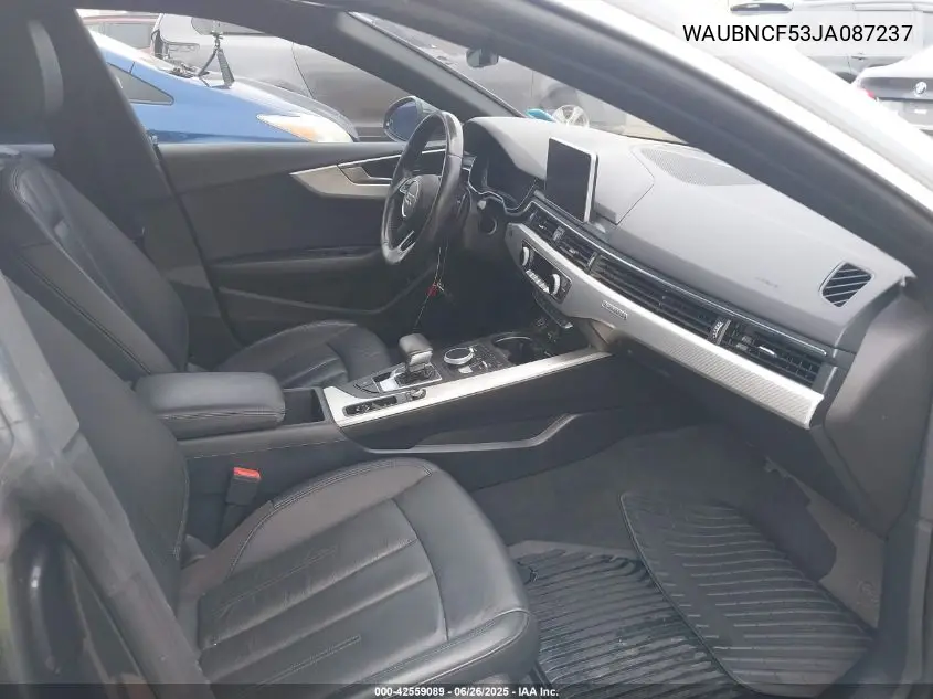 2018 Audi A5 2.0T Premium VIN: WAUBNCF53JA087237 Lot: 42559089