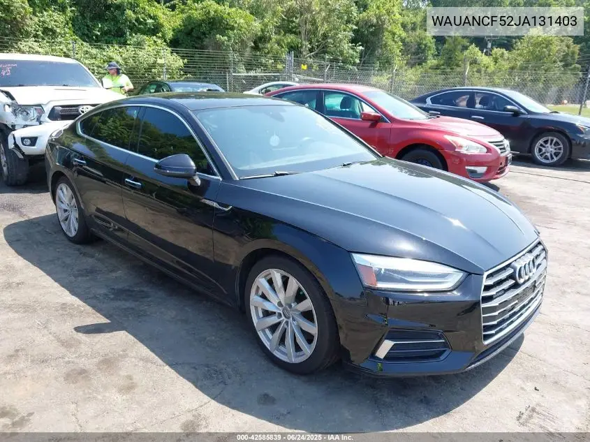 2018 Audi A5 2.0T Premium VIN: WAUANCF52JA131403 Lot: 42585839