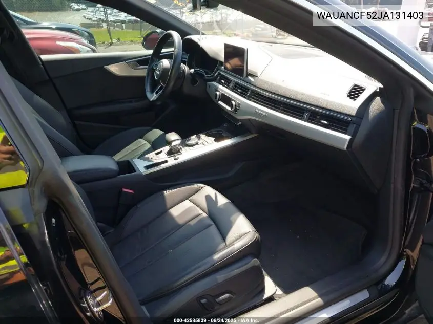 2018 Audi A5 2.0T Premium VIN: WAUANCF52JA131403 Lot: 42585839