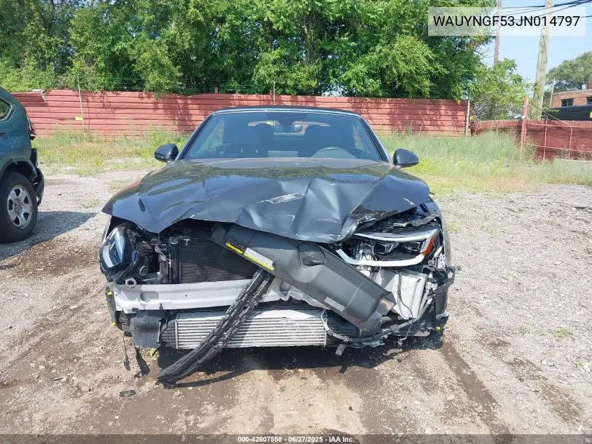 2018 Audi A5 2.0T Premium VIN: WAUYNGF53JN014797 Lot: 42607558