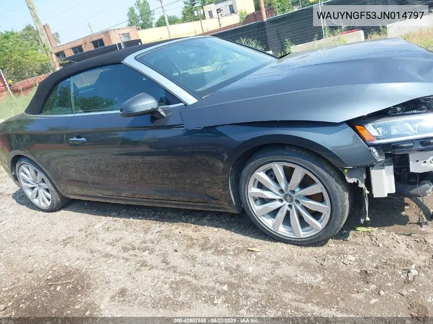 2018 Audi A5 2.0T Premium VIN: WAUYNGF53JN014797 Lot: 42607558