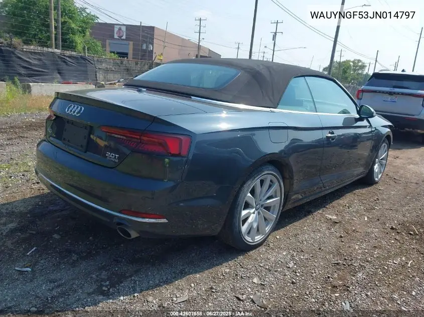 2018 Audi A5 2.0T Premium VIN: WAUYNGF53JN014797 Lot: 42607558
