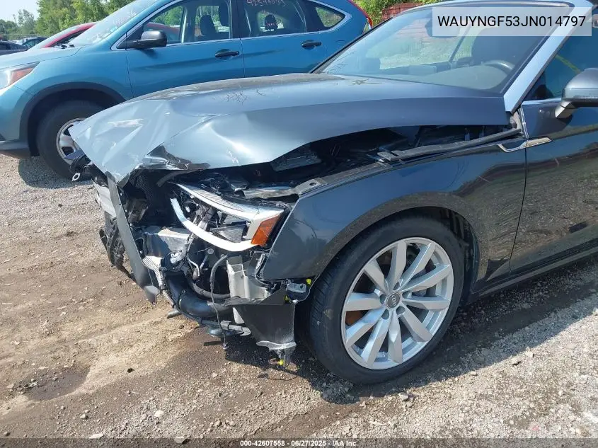2018 Audi A5 2.0T Premium VIN: WAUYNGF53JN014797 Lot: 42607558