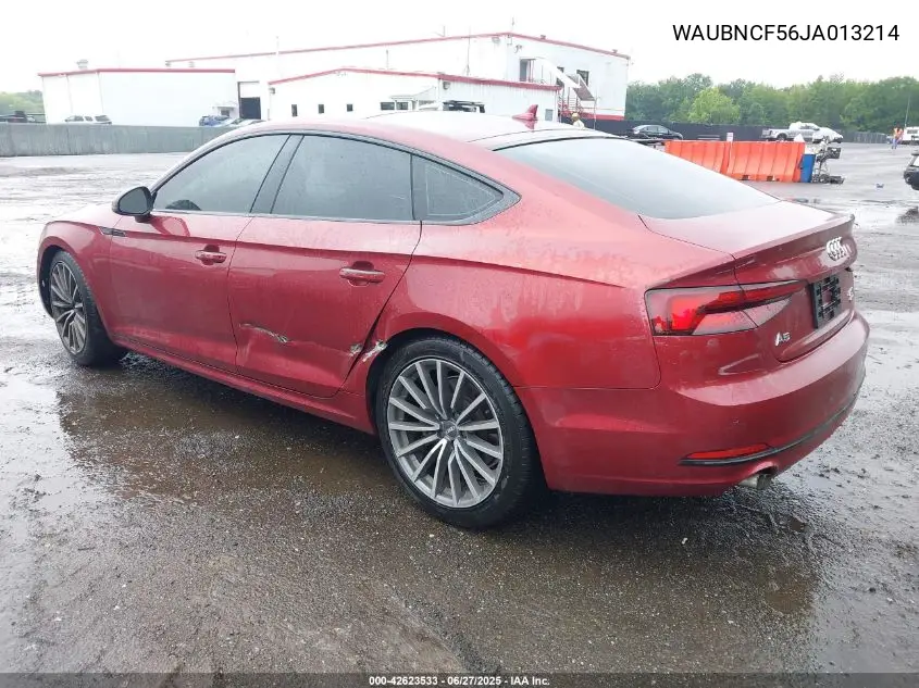 2018 Audi A5 2.0T Premium VIN: WAUBNCF56JA013214 Lot: 42623533