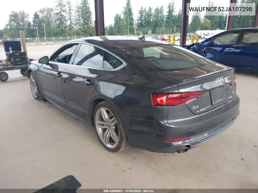 2018 Audi A5 2.0T Premium VIN: WAUFNCF52JA107298 Lot: 42649807
