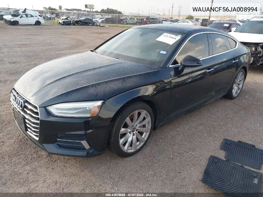 2018 Audi A5 2.0T Premium VIN: WAUANCF56JA008994 Lot: 42670868