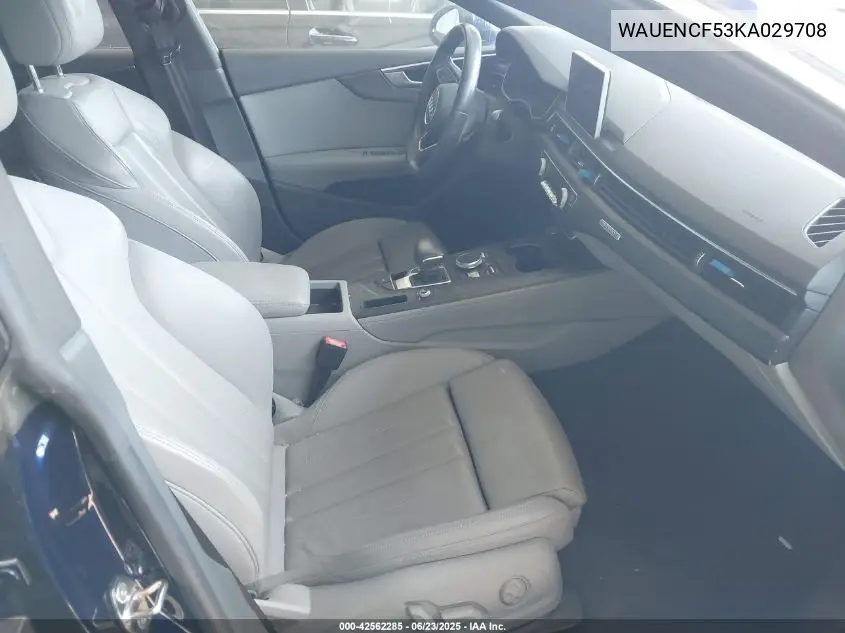 2019 Audi A5 45 Premium VIN: WAUENCF53KA029708 Lot: 42562285