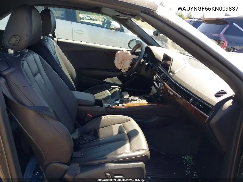 2019 Audi A5 45 Premium VIN: WAUYNGF56KN009837 Lot: 42600089