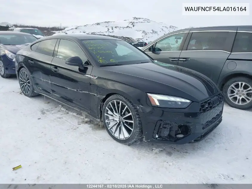 2020 Audi A5 Sportback VIN: WAUFNCF54LA016164 Lot: 12244167