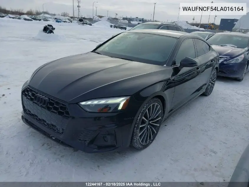 2020 Audi A5 Sportback VIN: WAUFNCF54LA016164 Lot: 12244167