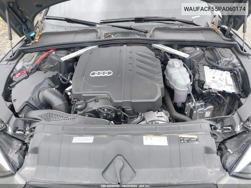 2023 Audi A5 Sportback Premium Plus 45 Tfsi S Line Quattro S Tronic VIN: WAUFACF55PA060174 Lot: 42558395