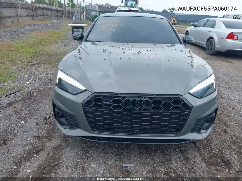 2023 Audi A5 Sportback Premium Plus 45 Tfsi S Line Quattro S Tronic VIN: WAUFACF55PA060174 Lot: 42558395