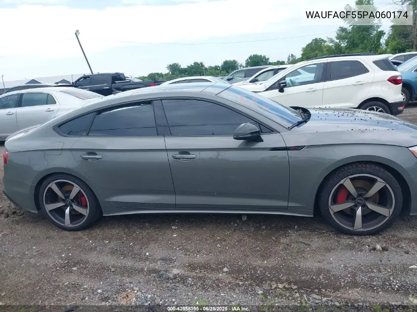 2023 Audi A5 Sportback Premium Plus 45 Tfsi S Line Quattro S Tronic VIN: WAUFACF55PA060174 Lot: 42558395