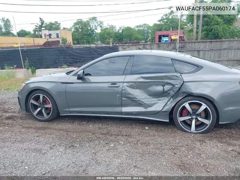 2023 Audi A5 Sportback Premium Plus 45 Tfsi S Line Quattro S Tronic VIN: WAUFACF55PA060174 Lot: 42558395
