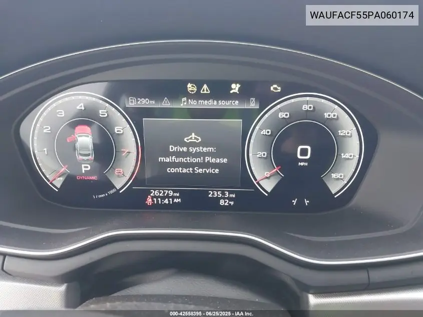 2023 Audi A5 Sportback Premium Plus 45 Tfsi S Line Quattro S Tronic VIN: WAUFACF55PA060174 Lot: 42558395