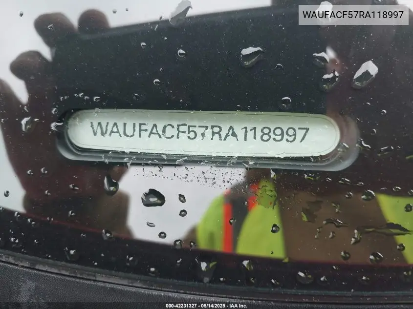 2024 Audi A5 Sportback Premium Plus 45 Tfsi Quattro S Tronic VIN: WAUFACF57RA118997 Lot: 42231327