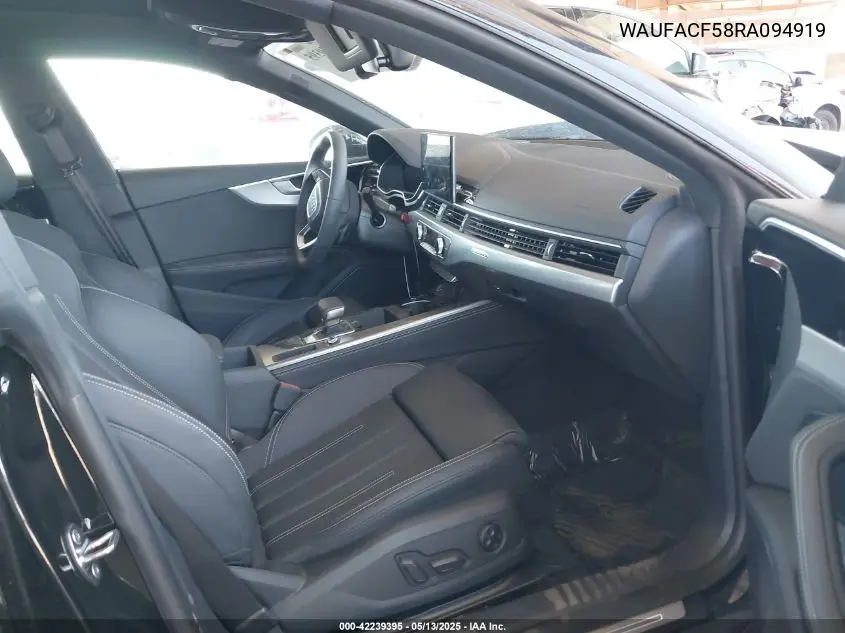 2024 Audi A5 Sportback Premium Plus 45 Tfsi Quattro S Tronic VIN: WAUFACF58RA094919 Lot: 42239395