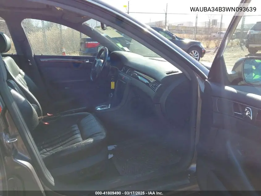 1998 Audi A6 VIN: WAUBA34B3WN093639 Lot: 41809490