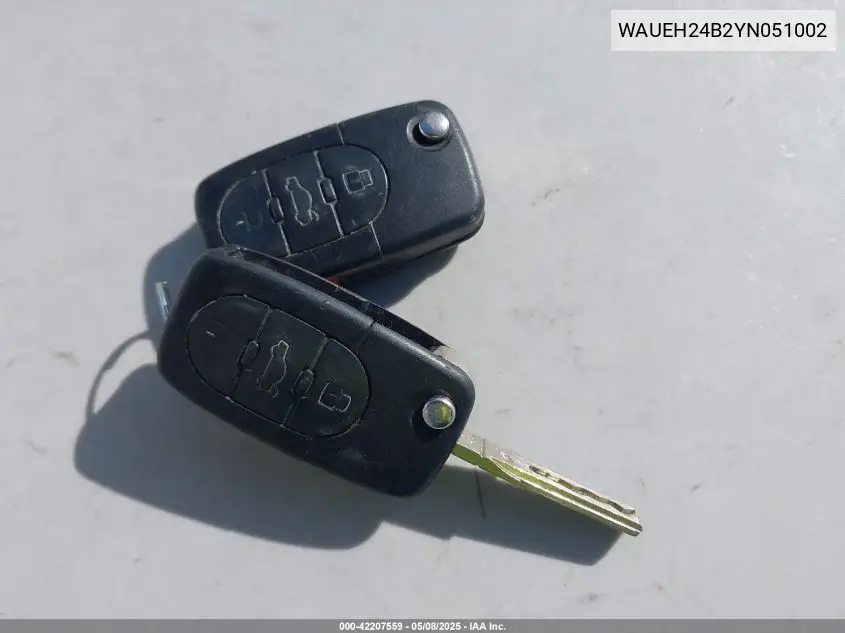 2000 Audi A6 VIN: WAUEH24B2YN051002 Lot: 42207559