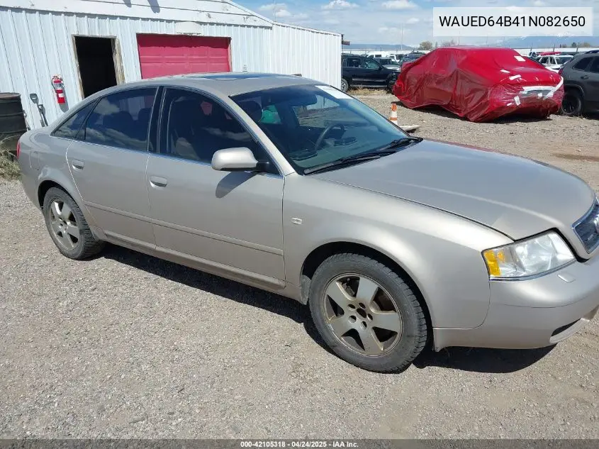 2001 Audi A6 2.7T VIN: WAUED64B41N082650 Lot: 42105318