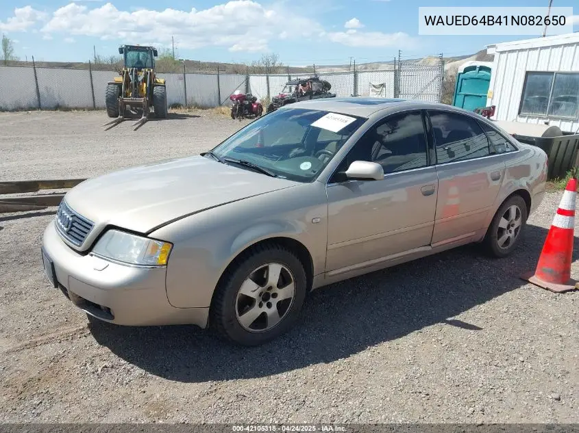 2001 Audi A6 2.7T VIN: WAUED64B41N082650 Lot: 42105318