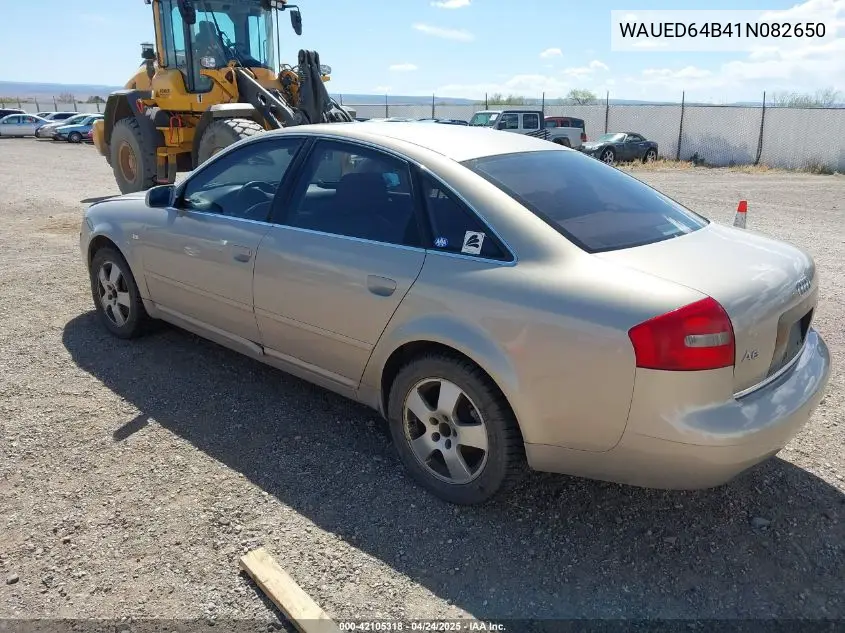 2001 Audi A6 2.7T VIN: WAUED64B41N082650 Lot: 42105318