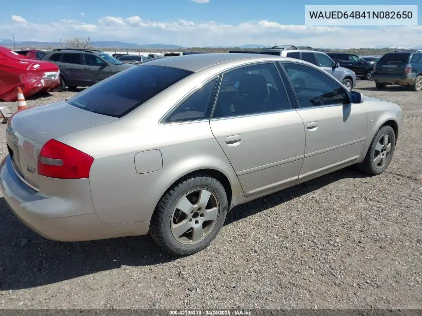 2001 Audi A6 2.7T VIN: WAUED64B41N082650 Lot: 42105318