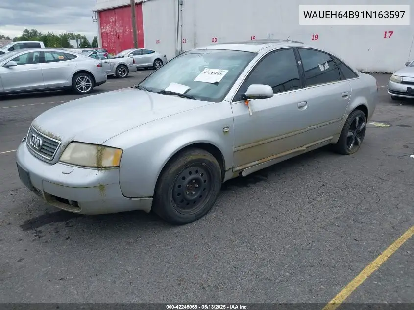 2001 Audi A6 VIN: WAUEH64B91N163597 Lot: 42245065