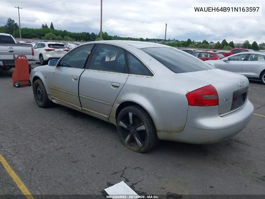 2001 Audi A6 VIN: WAUEH64B91N163597 Lot: 42245065