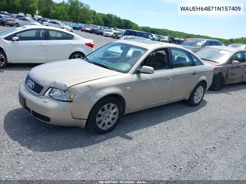 2001 Audi A6 VIN: WAUEH64B71N157409 Lot: 42287483