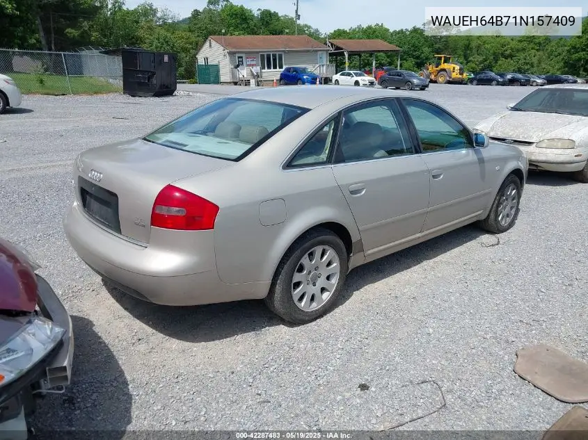 2001 Audi A6 VIN: WAUEH64B71N157409 Lot: 42287483