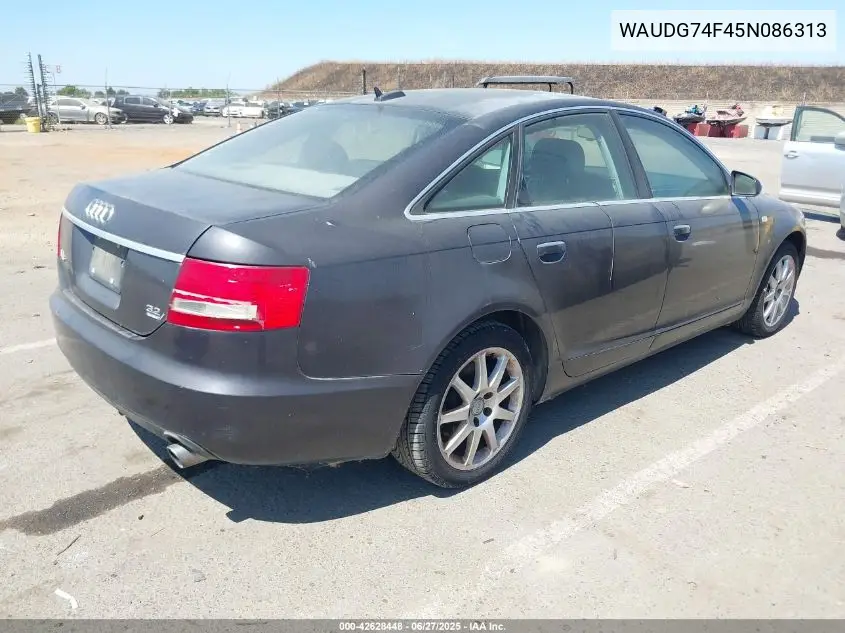 2005 Audi A6 3.2 VIN: WAUDG74F45N086313 Lot: 42628448