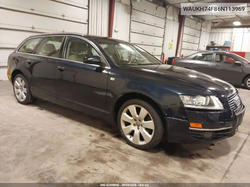 2006 Audi A6 3.2 Avant VIN: WAUKH74F86N113969 Lot: 42356940