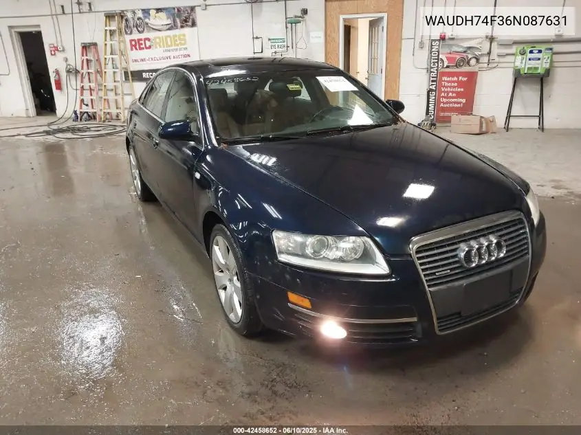2006 Audi A6 3.2 VIN: WAUDH74F36N087631 Lot: 42458652