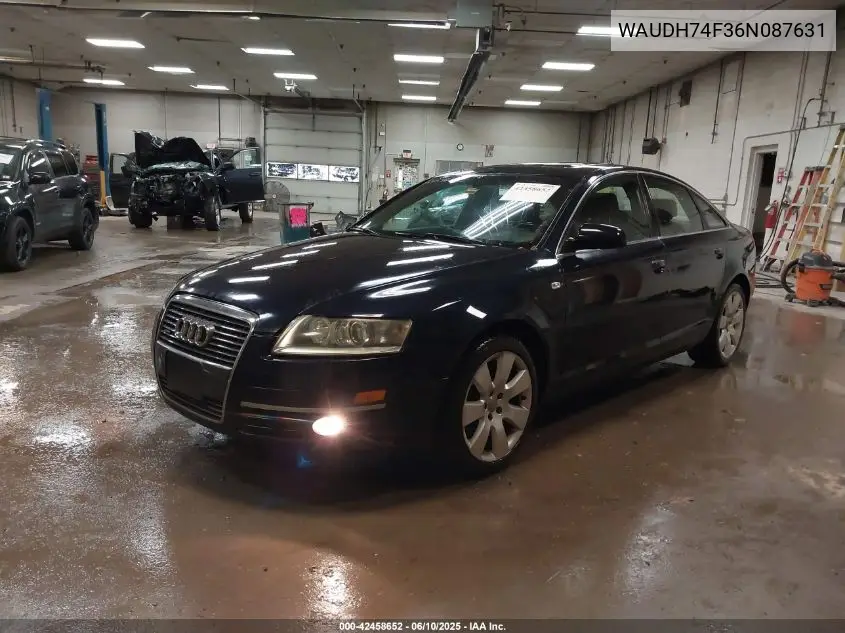 2006 Audi A6 3.2 VIN: WAUDH74F36N087631 Lot: 42458652