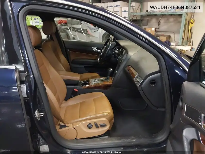 2006 Audi A6 3.2 VIN: WAUDH74F36N087631 Lot: 42458652