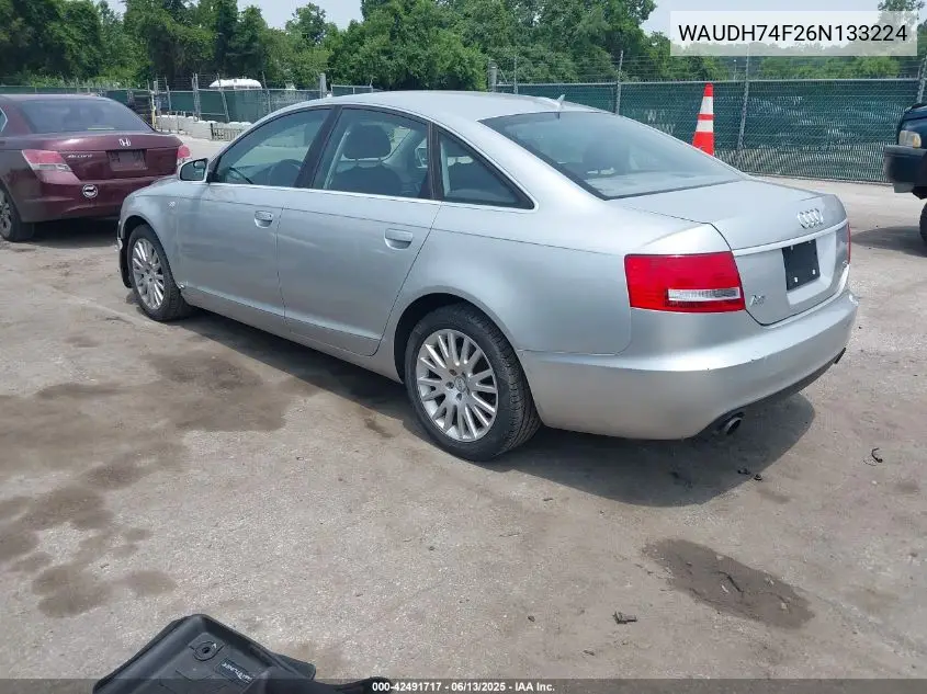 2006 Audi A6 3.2 VIN: WAUDH74F26N133224 Lot: 42491717
