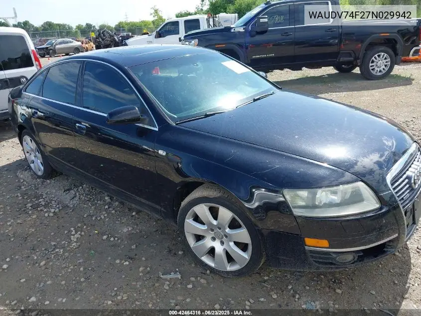 2007 Audi A6 4.2 VIN: WAUDV74F27N029942 Lot: 42464316