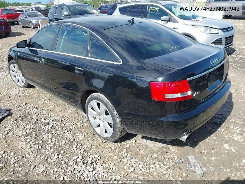 2007 Audi A6 4.2 VIN: WAUDV74F27N029942 Lot: 42464316