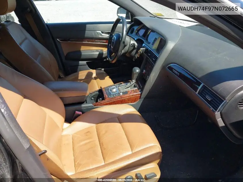 2007 Audi A6 3.2 VIN: WAUDH74F97N072665 Lot: 42586599